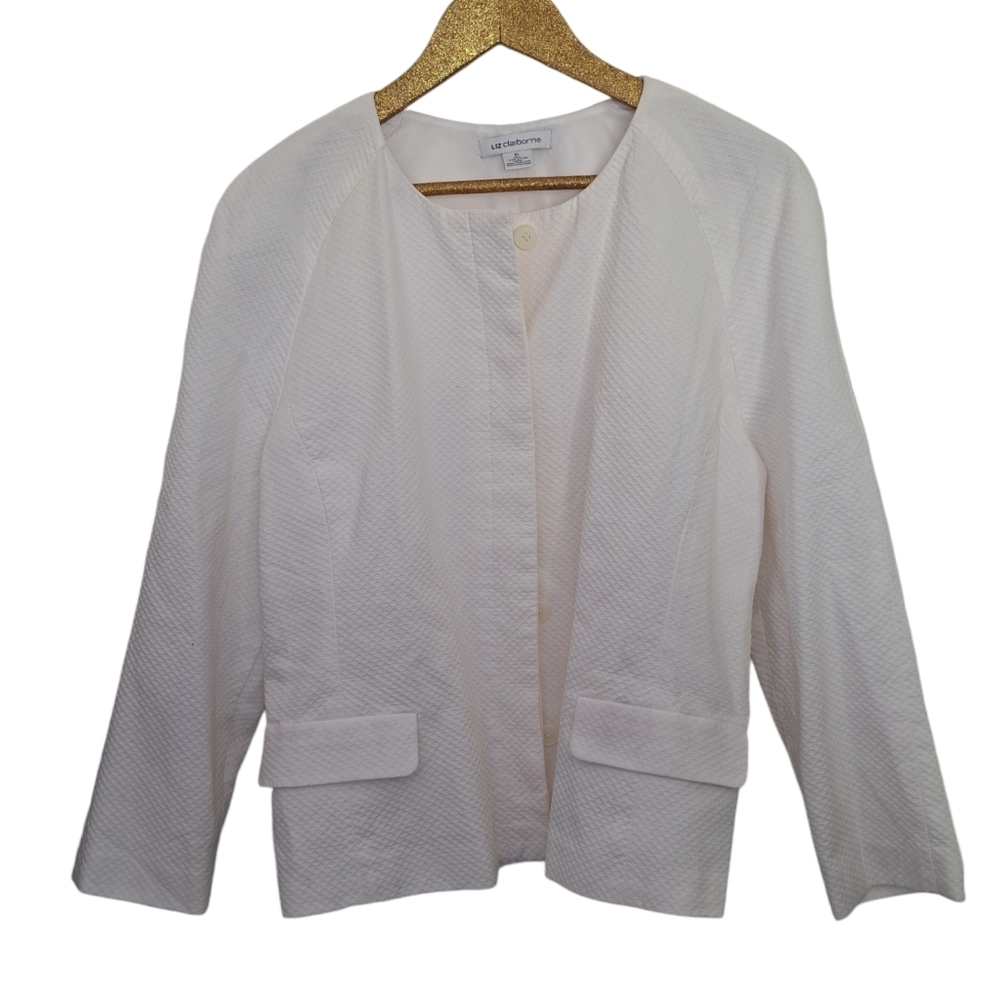 Liz Claiborne XL jacket white NWT
